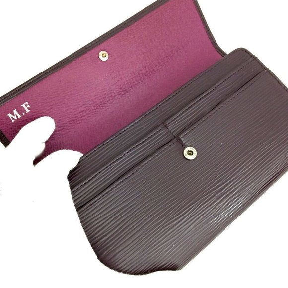 032121D Louis Vuitton Wallet Long Epi Porte Feuille Sarah Leather Bifold - Picture 5 of 9